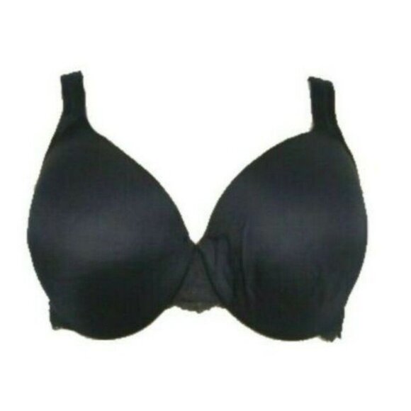 Cacique Bra Smooth Satin Full Coverage 40D Black - Picture 1 of 10